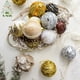 thumbnail image 2 of KG Navidad fábrica al por mayor Bolas De Navidad oro personalizado 8cm espuma brillo bola De Navidad adorno Adornos De árbol De Navidad, 2 of 4