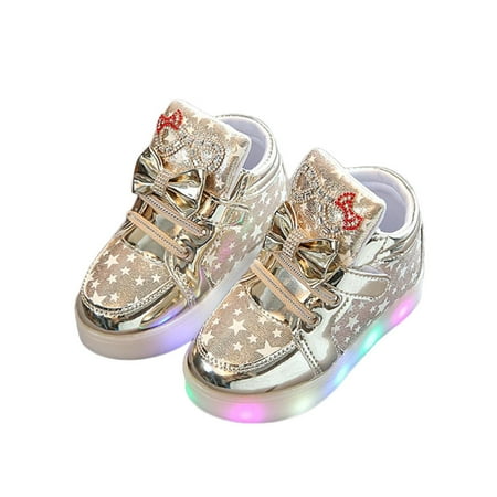 

Toddler Baby Fashion Sneakers Star Luminous Child Casual Colorful Light Shoes