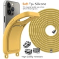 thumbnail image 2 of Iphone 15 Series Crossbody Lanyard Rope Soft Tpu Liquid Silicone Case With, iPhone 13 Pro Max, 2 of 6