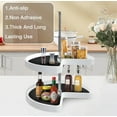 thumbnail image 4 of Hardcometrue Lazy Susan (2 Pack) Black Shelf Liner, Modern Kitchen Organizer, 4 of 5
