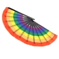 thumbnail image 3 of Cloth Folding FanColorful Folding Fan Portable Cloth Handheld Fan Hand Folding Fan Striking Appearance, 3 of 8