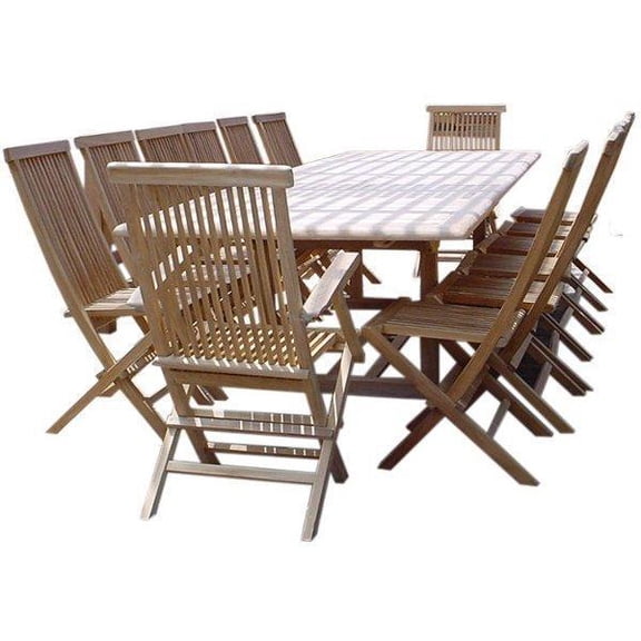 Teak Valencia Classic 15-Pieces Dining Set