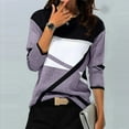 thumbnail image 1 of DPTALR T-shirt Décontracté pour Femmes à Imprimé Géométrique, Blouse à Manches Longues, Col Rond, Hauts Décontractés, 1 of 5