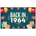 thumbnail image 4 of LUUFILx 1960s Backdrop Banner Retro Party Decorations Vintage Background Photo Booth Props Reunion Decor Music Themed Event Supplies Celebration, 4 of 9