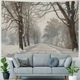 thumbnail image 4 of Orinice Snow Trees Person Tapestry Wall Hanging Unique Style Graphic Tapestries Home Wall Decor Art for Living Room Bedroom Farmhouse Dorm 40x30inch, 4 of 6