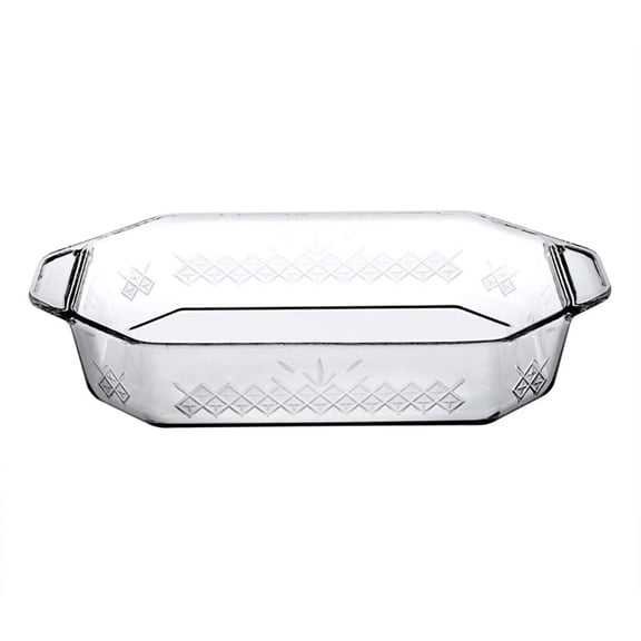 Designer Glass Bakeware Diamond Pattern