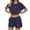 Navy, variant on MuXiKeJi Clothes Women's Two Piece Lounge Set Oversized Boxy T-shirt Casual Short Sets Summer Travel Matching Set 2026 Fashion