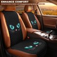thumbnail image 3 of CHAQLIN Cat Eye Pattern Design Car Seat Covers for Pets, Non-Slip Padded Front Seat Protector Pads for SUV, Quilted Padded Fabric Car Front Seat Covers, 3 of 7