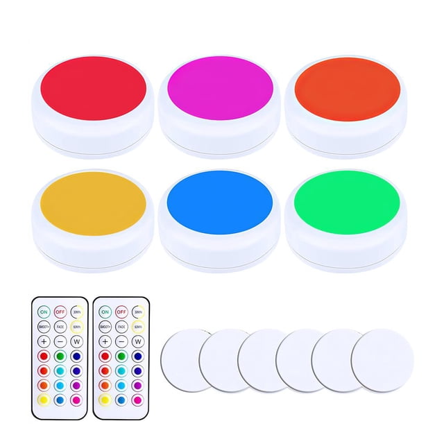 Luz De Noche De Hockey De 13 Colores, Luz De Tiro Con Atenuación Alimentada Por Batería, Color Infrarrojo Rgb Con Control Remoto Para Gabinete Speravity HA021331-00