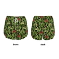 thumbnail image 6 of Uemuo Green Cacti And Red Chili Pattern Women's Athletic Shorts High Waisted Running Shorts with Liner Pockets Gym Elastic Workout Shorts-XX-Large, 6 of 9