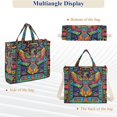 thumbnail image 6 of FORMRS Womens Corduroy Tote Bag Crossbody Shoulder Handbag with Pocket, Abstract Eagle, 6 of 7