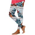 thumbnail image 3 of YOIAVAIOY Novelty Holiday Leggings Womens Christmas Print Tights High Waist Stretch Casual Yoga Pants Xmas Party Bottoms Multicolor XXL, 3 of 6