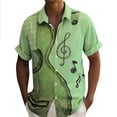 thumbnail image 1 of DGMIOCS Men's Short Sleeve Shirt Button Down Soft Daily Shirt Light Green XXL, 1 of 4