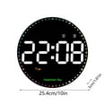 thumbnail image 3 of Uxgjfwu Round Digital Wall Clock, Multi Function Remote Control Electronic Clock for Living Room, Silent Operation with Colorful Display, Smart Home Decor Timepiece, 3 of 9