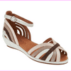 Gentle Souls Peep-toe Wedge Sandals - Leah Multi 8 M