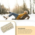 thumbnail image 3 of Headbands Autumn Windproof Elastic Head Protector Multicolor Adjustable Wide Ladies Ear Muffs Hair Accessories for Girls Beige+color thread, 3 of 6