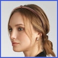 thumbnail image 4 of Vocoste Thin Headbands for Women Leather Head Bands for Women's Hair Fashion Hair Accessories for Women Coffee Color, 4 of 7