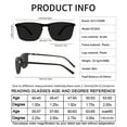 thumbnail image 7 of OCCI CHIARI Mens Reader Sunglasses 1.00 Reading Sunglasses UV Protection Outdoor 1.0 1.25 1.5 1.75 2.0 2.25 2.5 2.75 3.0 3.5(Black,1.00) with Acrylic Lens, 7 of 7