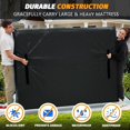 thumbnail image 4 of Mattress Bags for Moving, Mattress Protector Waterproof Mattress Cover King Size Storage Bags with 8 Heavy-Duty Handles and Zipper for Bed Extra Thick Large Reusable (82"x79"x15" Blue), 4 of 5