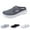 Dark Grey, variant on Daolelai Couple Men and Women Summer Mesh Half-Slippers Casual Shoes Breathable Sandals One-Step -On Closed-Toe Slippers