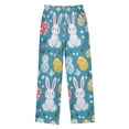 thumbnail image 2 of FORMRS Kids Pajama Pants with Pockets Size 9-10Y Boys Lounge Sleep Bottoms, Blue Easter Bunny, 2 of 8