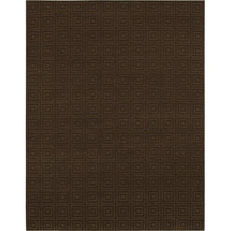 Garden Party Savannah Square Indoor/Outdoor Rug, Espresso, 5'4" x 7'8"