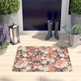 thumbnail image 2 of Pioneer Flower Floral Print Flannel Non Slip Door Rugs,Washable Door Mats Indoor,Decorative Door Mats,Dirt-Resistant and Absorbent Doormat for Entrance,Bedroom,Kitchen,Bathroom,23.5"x16", 2 of 5