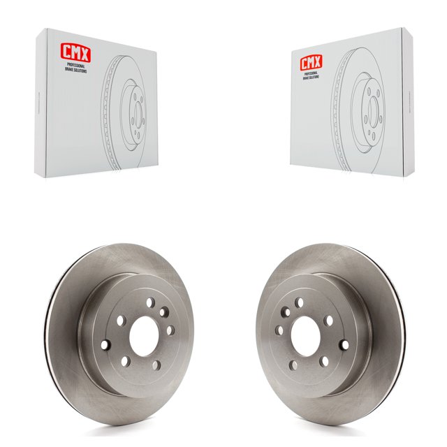 CMX Rear Disc Brake Rotors Pair for Car 2008-2012 Land Rover LR2 K8-100878