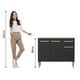 thumbnail image 5 of Gabinete Bajo Cocina Madesa Emilly con Tarja Marrón Negro 105 cm, 5 of 9