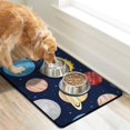 thumbnail image 2 of Dog Food Mat Nebula Cosmic Sci-fi Lovers Space Geek Star Moon Sun Rocket Absorbent Waterproof Non-Slip Pet Feeding Mat, 2 of 4