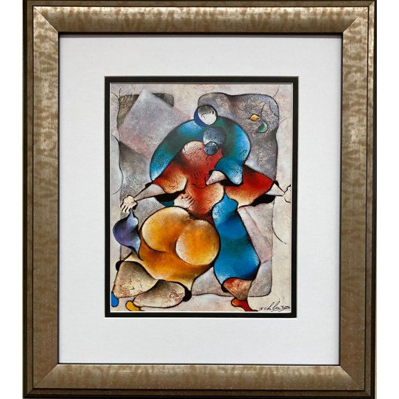 David Schluss "Lover's Embrace" Custom Framed Art Print Generic