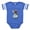 Royal Blue, variant on CafePress - ACO 616 CP - Cute Infant Baby Football Bodysuit