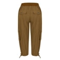 thumbnail image 6 of NordicNest Womens Capris with Pockets Loose Fit Casual Capri Pants Dressy Lightweight Ladies Baggy Cargo Pants for Hiking, 6 of 8