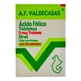 thumbnail image 1 of Ácido fólico A.F. Valdecasas 5 mg, 92 tabletas, 1 of 4