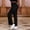 *Black, variant on ClodeEU Women's Faux Denim High Stretch Flare Pants with Faux Pockets,Loose Fit Casual Leggings Black,Womens Plus M