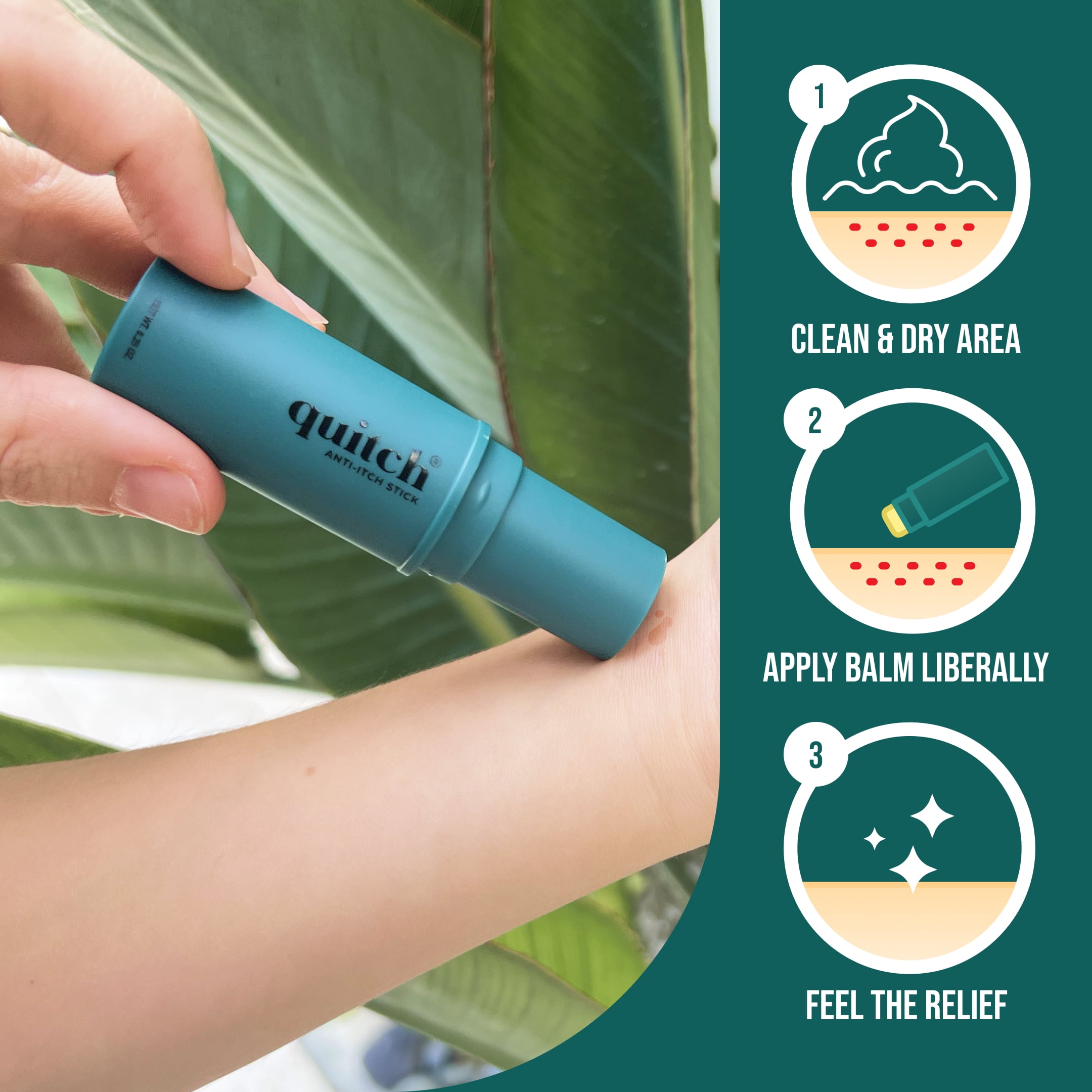 Quitch Hydrocortisone Healing Balm Stick, 0.25 oz