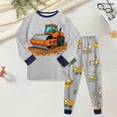 thumbnail image 2 of masbird Little Girls Boys Pajamas Toddler Girls Boys Clothes Cotton 2 Pieces Pjs Kids Jammies Sets Fall Winter Sleepwear for 6-24 Months 2 3 4 5 6 7 8 9 T Children(Grey,3-4 Y), 2 of 5