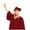 Wine, variant on UJNDER Adult Unisex Graduation Gown Set College and High School Robe with Cap and Tassel for Women Pink 39