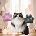 thumbnail image 3 of 18-Piece Ragdoll Cat Balloon Set with Pink Gray Paw Print Balloons for Cat Birthday Party, Gotcha Day, Adoption Day Decorations, 3 of 8