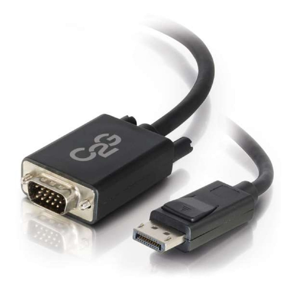 C2G 10ft DisplayPort Male to VGA Male Active Adapter Cable - Black - DisplayPort cable - 10 ft