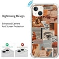 thumbnail image 4 of Orange Collage Case Compatible with iPhone 13,Aesthetic Art Design TPU Bumper Bumper Cover Case, 4 of 6
