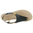 thumbnail image 3 of sperry womens calla jade open toe casual leather flat sandals, black, size 7, 3 of 5