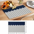 thumbnail image 6 of Navy Blue Grey Placemats Set of 1, Herringbone Non-Slip Place Mats Washable Table Mats for Kitchen Dining Table Decorations Indoor/Outdoor, 6 of 9