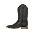 thumbnail image 5 of Men's Woven Print Leather Classic Western Cowboy Boots 'El General' Black Color 41790, 5 of 7