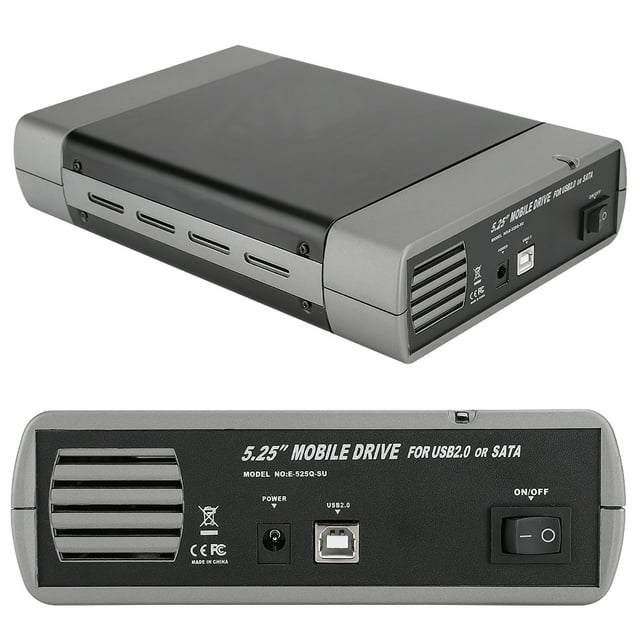 Unidad óptica externa, caja de unidad óptica de 5,25 pulgadas Caja de unidad óptica Accesorios de computadora creados magistralmente