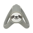 thumbnail image 5 of Nuby Loopals Silicone Teether for Babies, Gray Sloth Infant Teething Toy, 5 of 7