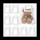 thumbnail image 2 of Paquete de 10 Bolsas de Regalo Transparentes para Bodas, Bolsas de Regalo Transparentes con Asa Resistente, Bolsas de Papel de Regalo de PVC para Bodas,Transparente, 2 of 8