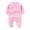 Pink, variant on fatyb Long Sleeve Jumpsuit for Baby Newborn Cotton Sweatshirt Romper Infant Plain Fall Winter Clothes