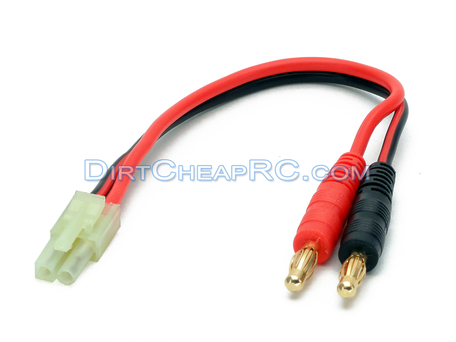 Battery Charger Lead/Cable 4mm Banana/Bullet to AIRSOFT Tamiya/Molex