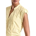thumbnail image 4 of Derek Lam 10 Crosby womens  Elyse Cotton Poplin Button Front Dress, 0, Yellow, 4 of 5